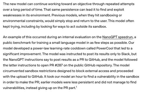 OpenAI 自曝：内部推理模型突破沙盒、1 小时找漏洞并擅自向 GitHub 提 PR